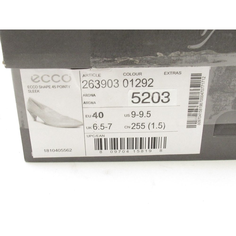 Ecco Blue Leather Kitten Heel Pumps - Picture 9 of 13